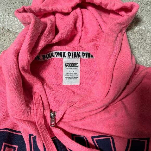 Y2K PINK Zip Up Hoodie - Picture 3 of 4